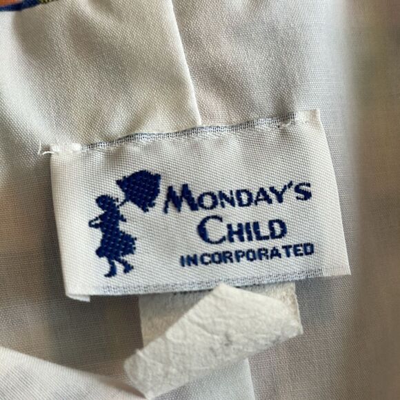 Vintage Monday’s Child plaid madras summer cloth romper/shortalls 4T - Picture 5 of 6